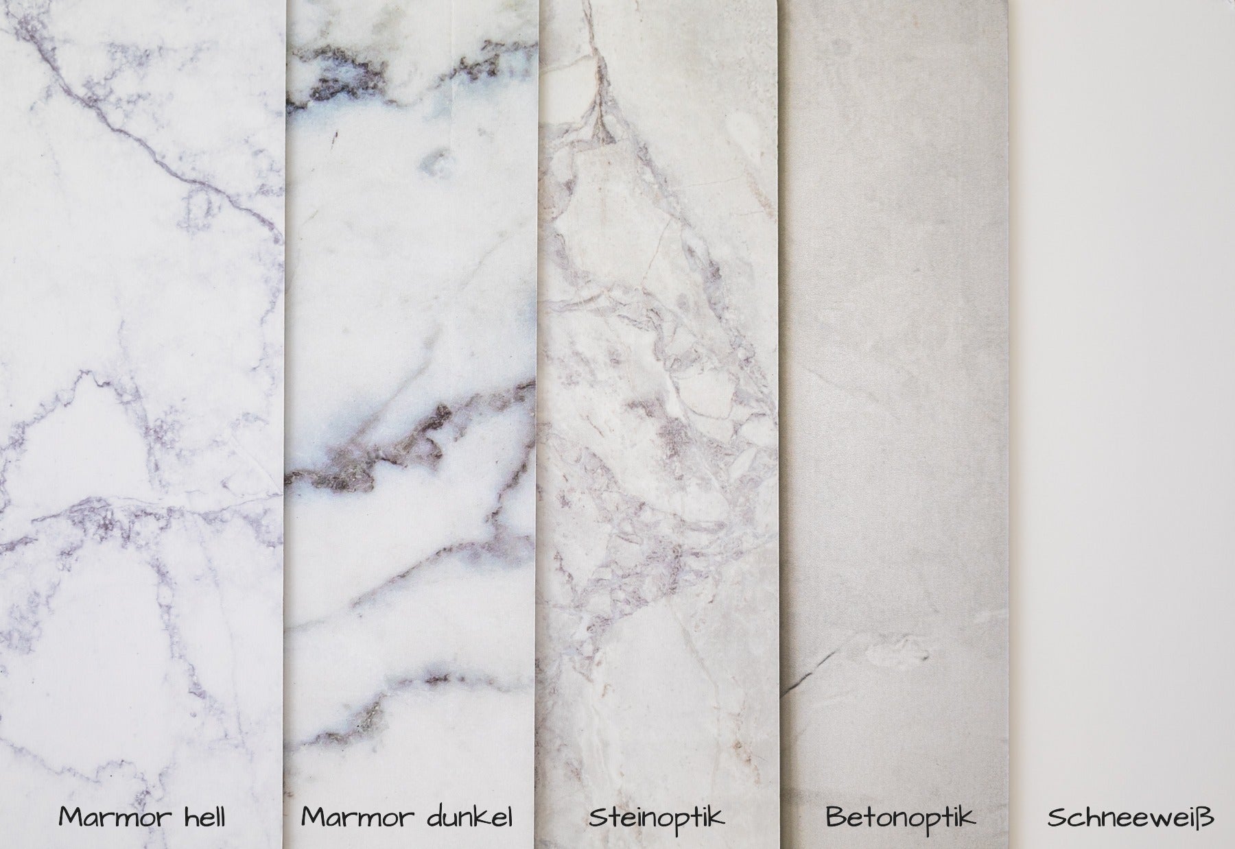 Light marble countertop