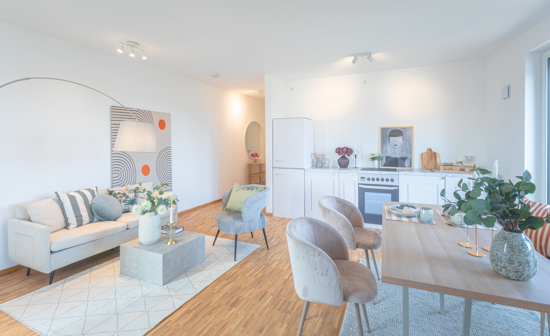 Modulo cucina ENNA bianco neve | Cucina per Home Staging