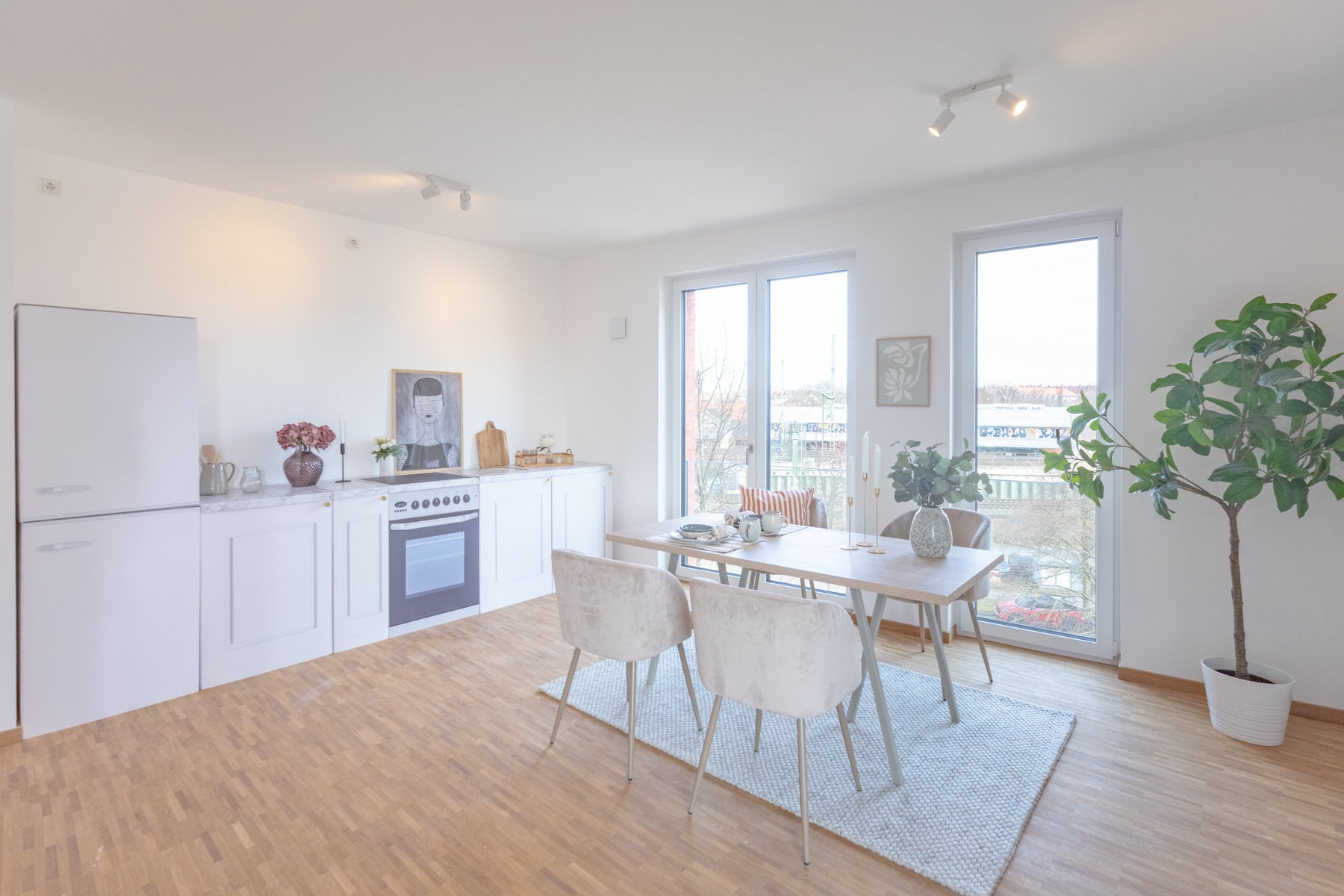 Modulo cucina ENNA bianco neve | Cucina per Home Staging